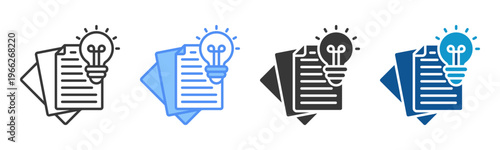 Inspiration Icon Set Multiple Style Collection