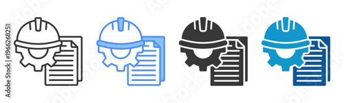 Patent Icon Set Multiple Style Collection