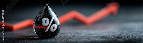 Oil Price Rising: A symboli...