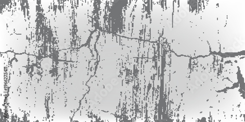 Tekstur abstrak dari kisi-kisi putih dan goresan hitam dan retak-retak tembok debu yang tertekan Garis sketsa tekstur cap vintage dengan grunge efek.Print