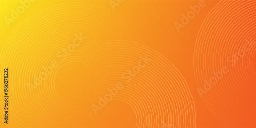 Latar belakang abstrak oranye dengan garis gelombang. desain geometrik minimal.Pola garis emas abstrak 