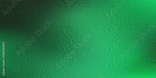 A dark abstract background with bright emerald sparkles and a glass/foil texture effect. Ideal for luxury green backgrounds and tech themes.