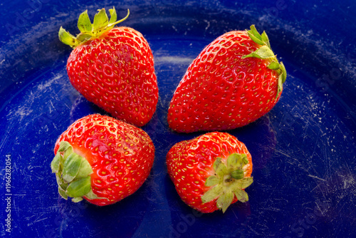 Strawberries On Plate