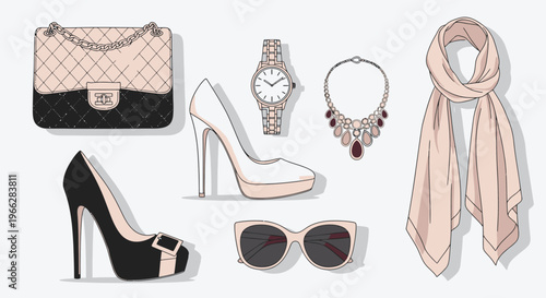 Fashion Accessories Illustration Women s Style Essentials