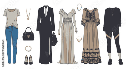 Fashion outfits and accessories for men and women