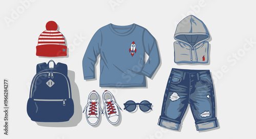 kids clothing and accessories casual summer outfit