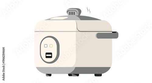 Electric rice cooker kitchen appliance.