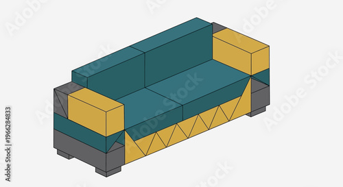 Modern Sofa Furniture Home Decor Piece.