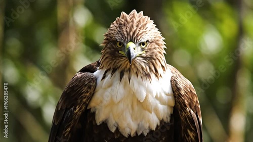 Close up of eagle in natural habitat.