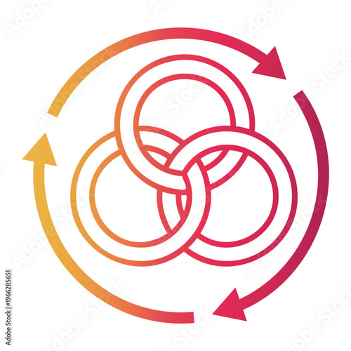 synergy Line Gradient Icon