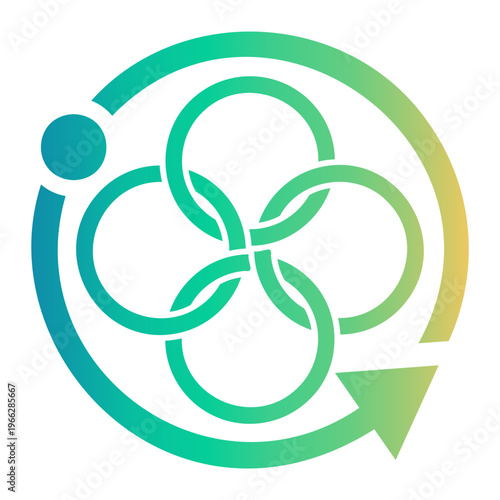 synergy Line Gradient Icon