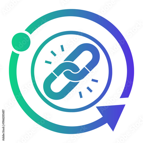 synergy Line Gradient Icon