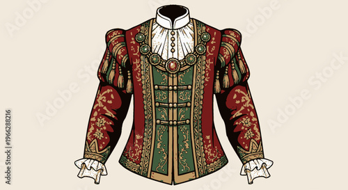 Renaissance Style Doublets for Men Historical Fashion Illustration