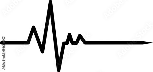 Dynamic heartbeat pulse line for medical healthcare designs and vital sign monitors in professional health and wellness projects