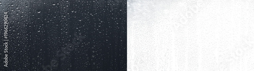 Foto Minimal water drop pattern for rainy window design overlay