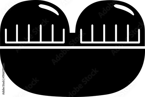 Bold black minimalist icon symbolizing connection, partnership, or shared goals with clean lines and modern appeal