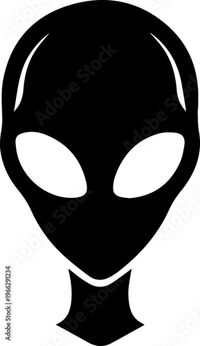 Mysterious alien head silhouette sparks curiosity about extraterrestrial life and cosmic exploration possibilities