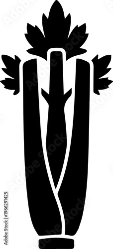 Crisp celery stalk with vibrant green leaves symbolizing healthy eating and fresh ingredients for culinary inspiration