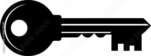 Unlock success and security with this bold, modern key icon symbolizing access, opportunity, and solutions for your next project