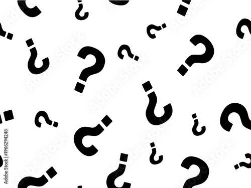 Foto Question Mark Seamless Pattern Icons Design Stock Vector