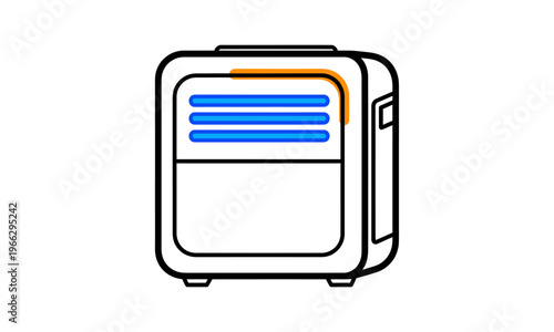 Free Download Induction Cooktop Vector with Two Hot Red Cooking Zones - GFXLoad