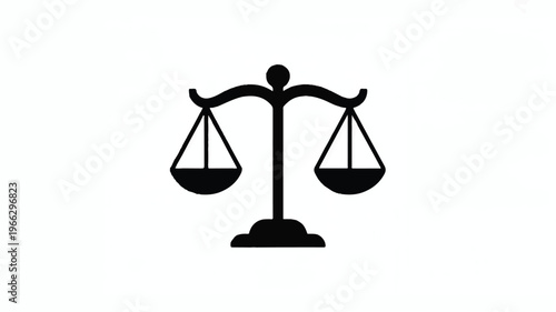 balance scales icon symbol for justice and equality