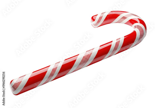Candy cane isolated on transparent background