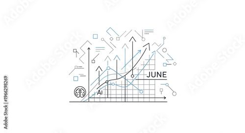 Business Growth Chart with Arrows 1.