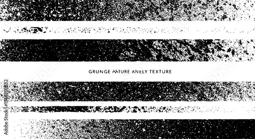 Grunge Texture: Black, Horizontal Strips on White Background for Vintage, Distressed Effects