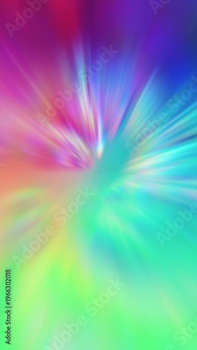Colorful Light Burst Abstract Loop Vertical Gradient Motion