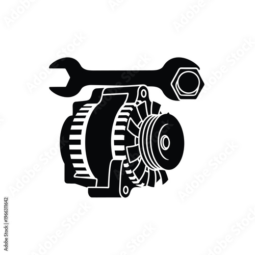Car Alternator with Tools.