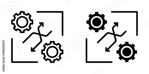 Changing icon, element icon for design branding, print, and digital media