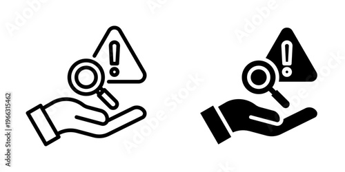 Risk icon, element icon for design branding, print, and digital media