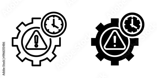 Crisis management icon, element icon for design branding, print, and digital media