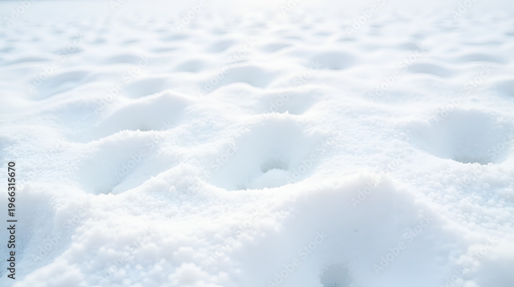 Obraz premium Compressed Snow Surface Showing Subtle Footless Pressure Patterns