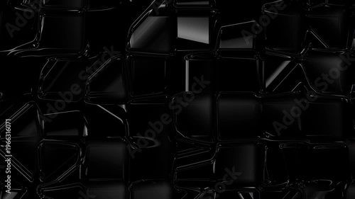 Dark Geometric Abstract Loop Black Pattern Motion Background