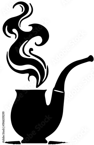 smoking pipe vector illustration 