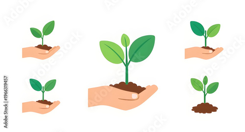 hand, plant, seedling, sprout, leaf, leaves, green, nature, eco, ecology, environment, sustainability, growth, nurture, care, support, protection, save, earth, natural, organic, garden, gardening, agr