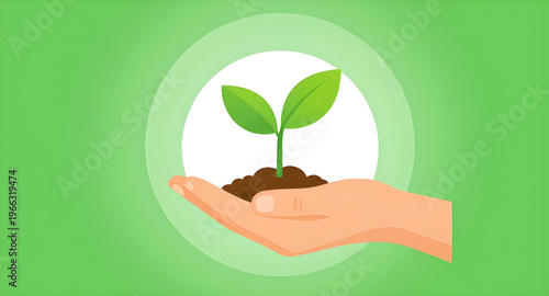 hand, plant, seedling, sprout, leaf, leaves, green, nature, eco, ecology, environment, sustainability, growth, nurture, care, support, protection, save, earth, natural, organic, garden, gardening, agr