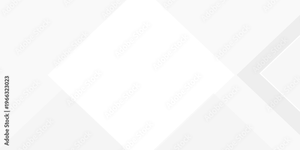 Obraz premium Technology banner design with white and grey arrows. Abstract geometric vector background