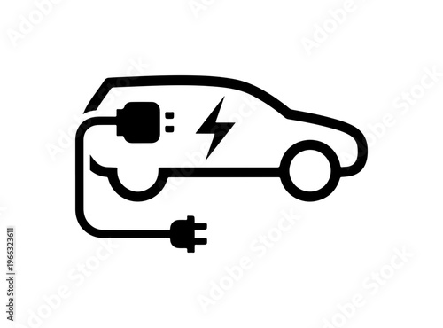 Electric Vehicle Charging Icon