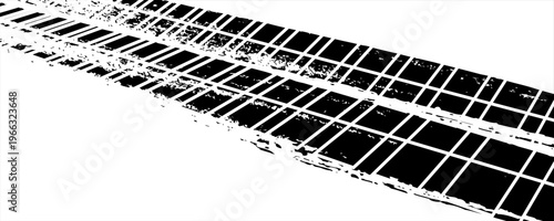 Tire tread marks, drift, motorsport, motocross, rally, tread mark with skid, grinding, splash effect.eps,10