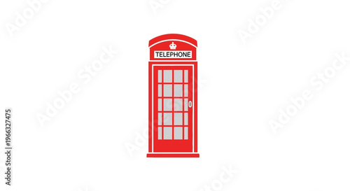 Classic Red Telephone Booth.