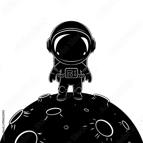 An astronaut standing on the moon, illustrating the wonder of space exploration and cosmic discovery