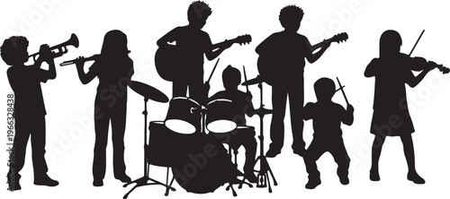 Musicians Characters Icon Set