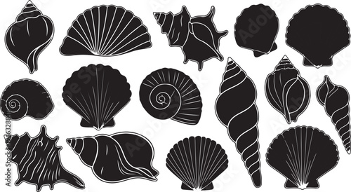 Music vector silhouettes