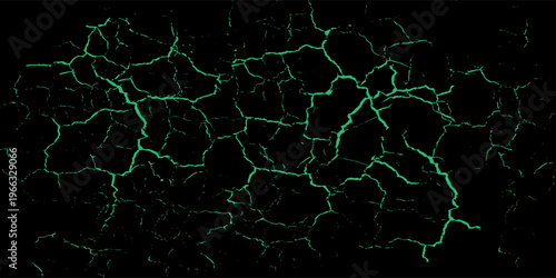 Minimalist Abstract Green Grunge Texture with ground cracks For Banner, Cover, and Flyer. vector illustration