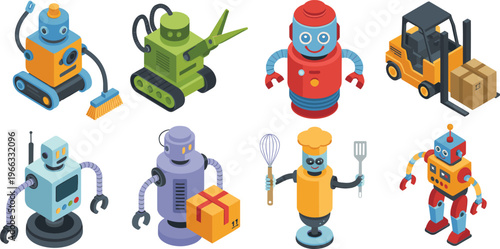 Set of colorful magnifying glass icons for search interface data analysis investigation and discovery research vector illustration.