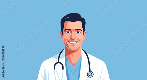 Smiling Male Doctor Portrait, Medical Professional