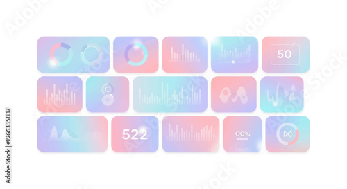 Colorful pastel computer keyboard keys.